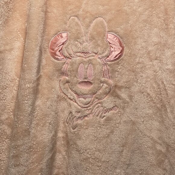 Disney 100 Minnie Mouse XL Sleepwear Sweatshirt Fleece Pajama Top Pink - Picture 2 of 6